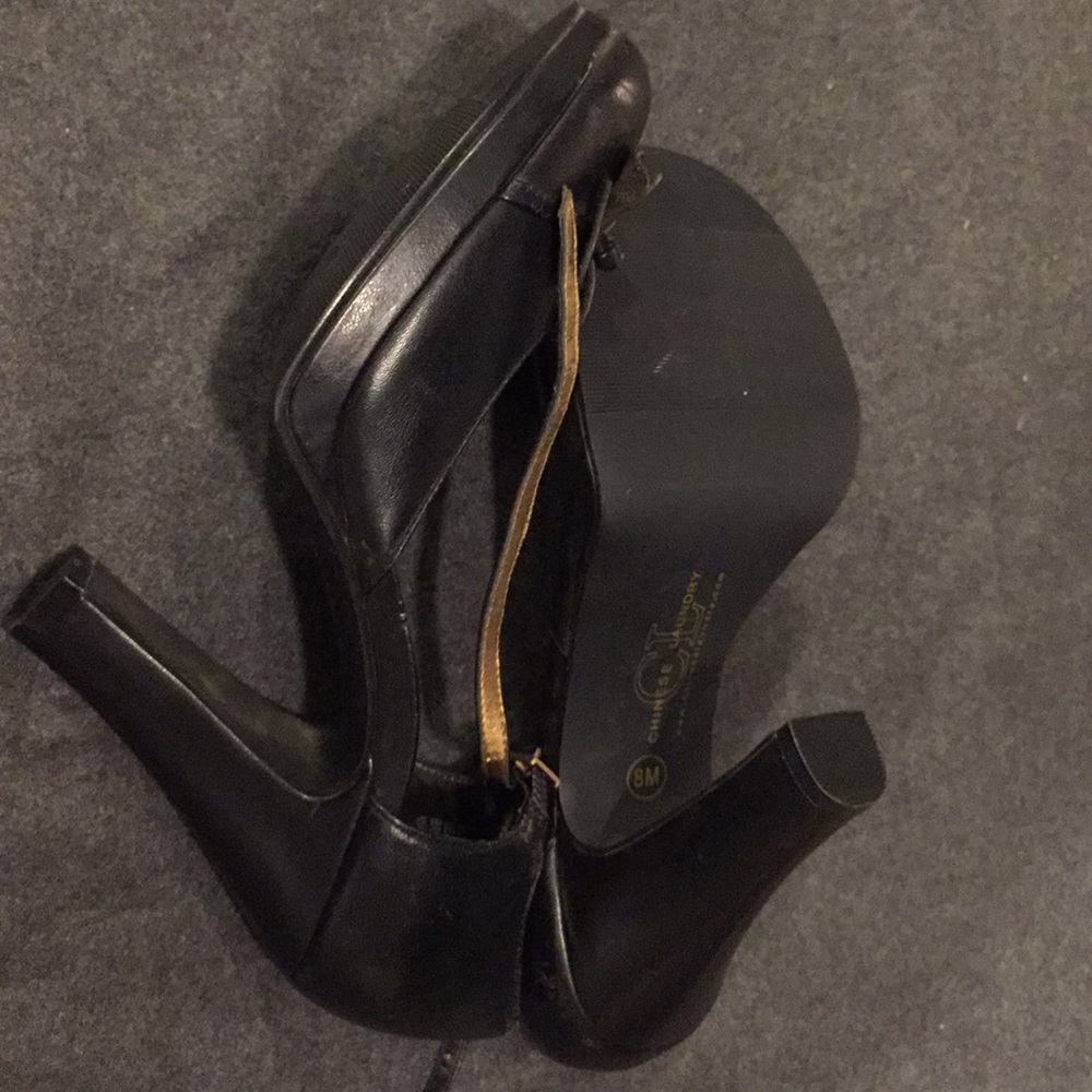 Buzz Betty Page style peep toe heels